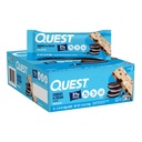 Quest Nutrition Cookies & Cream Protein Bars, 21g Protein, 1 g Sugar, 4g Net Carb, Gluten Free, Keto Friendly, 12 Count