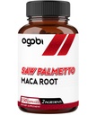Agobi Saw Palmetto Supplement with Maca Root - Wysoka obsługa ekstrakcji dla zdrowia włosów, Resteful Mood & Energy Support - 150 Kapsułek wegetariańskich