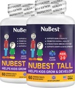 NuBest Tall Kids - Multivitamins & Minerals for Age 2 to 9 - Siła kości i wsparcie odporności - Pomaga dzieciom, Toddlers Zdrowe - Kształty zwierząt - 120 Jagodowe tabletki do żucia 124; 2 Miesiące dostaw