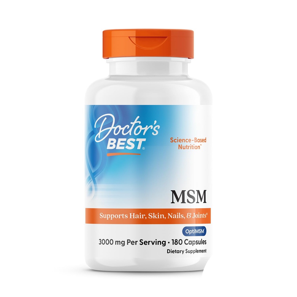 Doctor's Best MSM 1000 mg, 180-Capsules