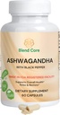 Ashwagandha z Black Pepper Ashwagandha Suplementy - 60 Hrabia Pure Ashwagandha Kapsułki dla wsparcia immunologicznego, Energy Boost - Non-GMO Vegan Friendly Ashwagandha Complex