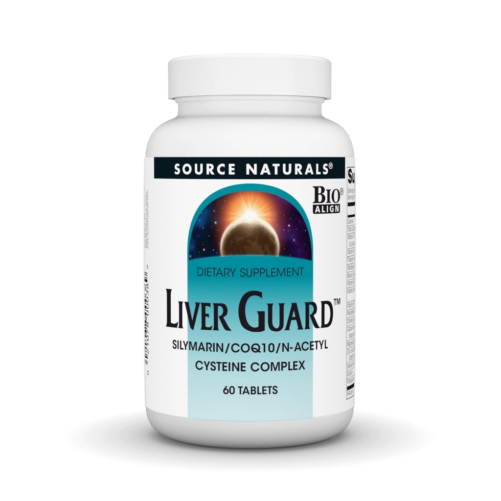 Źródło Naturals Liver Guard - Silymarin, CoQ10, N- Acetyl Cysteine Complex - 60 tabletek