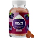 Natural Multivitamin Żelazne Gumiaki dla dorosłych - Dorosły Gummy Witaminy z Żelazkiem i Energy Boost B Kompleks Witamin - Gummy Suplement i Mental Clarity Focus Multivitamin