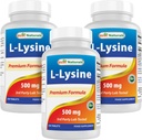 Najlepsi naturalni L- Lysine 500 mg 250 tabletek (250 sztuk (opakowanie po 3))