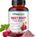 FineLand Beet Korzeń kapsułki 124; Support Blood Pressure Support 10,000mg Równoważny na Podawanie Biżuteria 124; 20: 1 Ekstrakt, 120 Kapsułki wegańskie - System immunologiczny, Circulation & Heart Health - Non GMO, Made in USA