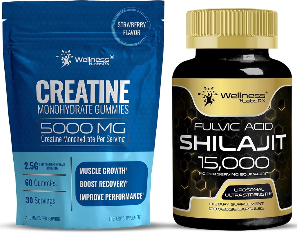 WELLNESS LABSRX Gummies i Shilajit kapsułki