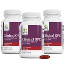Terry Natural Clinical OPC Extra Strength - Cardival Health & Focus Support - Suplement z Grape Seed Extract - Suplement immunologiczny - 60 Softgels (Opakowanie po 3)