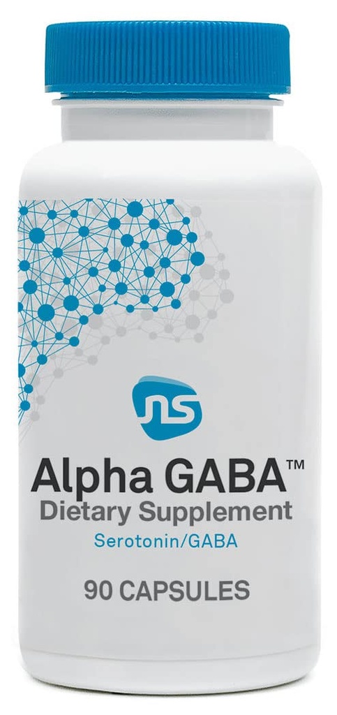 NeuroScience Alpha GABA Supplement - Non- Drowsy Calm Aid z witaminą B6, Lemon Balm, Sensoril Ashwagandha & L Theanine Supplement - Pomoc Sooththe Anxiety, Day or Night (90 Kapsułki)