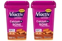 Viactiv Max Formuła Wapń + witamina D3 Suplement dla zdrowia kości, bogaty karmel, 100 miękkich żuć - 2 opakowania