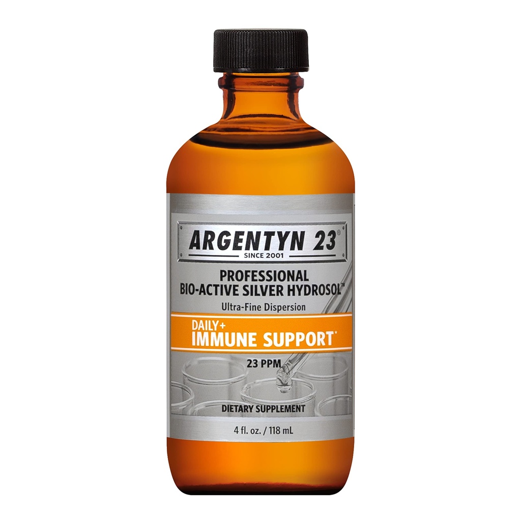 Argentyna 23 Profesjonalne wsparcie immunologiczne - Srebrna koloidalna, Bioaktywna Silver Hydrosol, 23 ppm, Liquid Twist Top, 4 Fl Oz (118 ml)