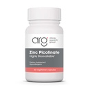 Alergia Research Group Cynk Picolinate Supplement - Wspiera prawidłową odpowiedź immunologiczną zdrowia, Wysoko Biodostępne, Well- Absorbowane, Hipoalergiczne, Kapsułki wegetariańskie - 60