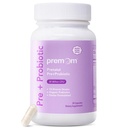 Premama Prenatal Pre & Probiotyki dla kobiet: 18 Różnorodne Organiczne Prebiotyki Cieśniny - Wsparcie Digestive, 30 Miliard CFU, Gut & Immune Health for Mom and Baby - Codzienne kapsułki