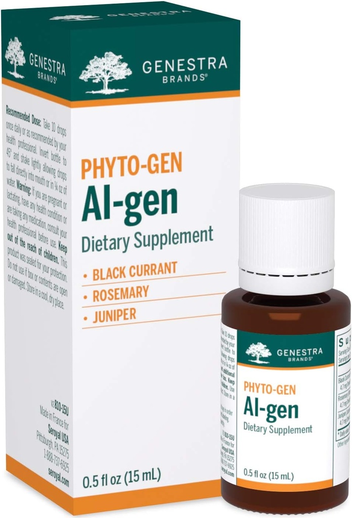 Genestra Brands Al- gen Xion124; Black Porzeczka, Rosemary, i Juniper Herbal Supplement Xion124; 0.5 fl. oz.