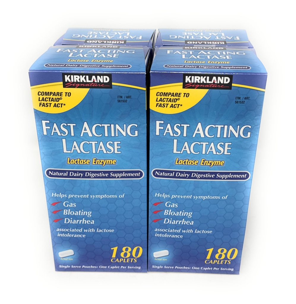 Kirkland signature fast acting laktase, (4 Pack) 720 caplets