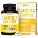 Candida Cleanse Detox (60 Count) Advanced 11- in-1 Formuła leczenia nadmiernego wzrostu z Candida Killer Complex dla mężczyzn i kobiet - Trzecia strona Tested - Made in USA