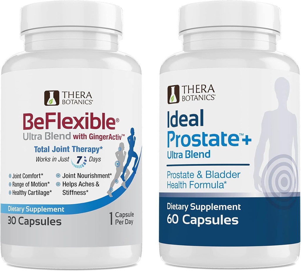 Terabotanika Beelastyczny Ultra Joint Supplement Supplement and Ideal Prostate Ultra Powerful Prostate Supplement for Men * Bundle