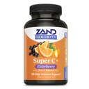 Zand Immunitet Super C + z Elderberry, All Day Immune Support, 1000mg PureWay- C Witamina C Plus Cynk & Witamina D-3, Wzmocniona Absorpcja, 60 Tabletki, 30 Słupki