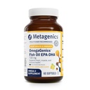 Metagenics OmegaGenics Fish Oil EPA- DHA 720 mg - High Potency Omega-3 Supplement * - Pomaga Serca, Joint, Mózg i Zdrowie Immunistyczne * - Zrównoważony Sourced, Oil Fish Tested - 60 Softgels