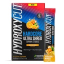 Hydroksycut Hardcore Ultra Shred Drink Sticks, Tangerine Mimosa - 20 pakietów - Zero cukru lub kalorii - Zawiera paraksantyny i witaminy B - dla kobiet i mężczyzn