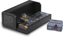 Pigułka Organizator 2 razy dziennie, Am Pm dwa razy dziennie Pill Case, Oddzielny duży pióro podróży Box 7 dzień, Cotygodniowy pojemnik na pióro do suplementu witaminy oleju rybnego (czarny)