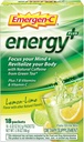 Emergen- C Energy +, Witaminy B, Witamina C i naturalna kofeina z zielonej herbaty (18 Count, Blueberry Acai Flavor) Suplement diety Drink Mix, 0.33 Ounce Puder Pakiety