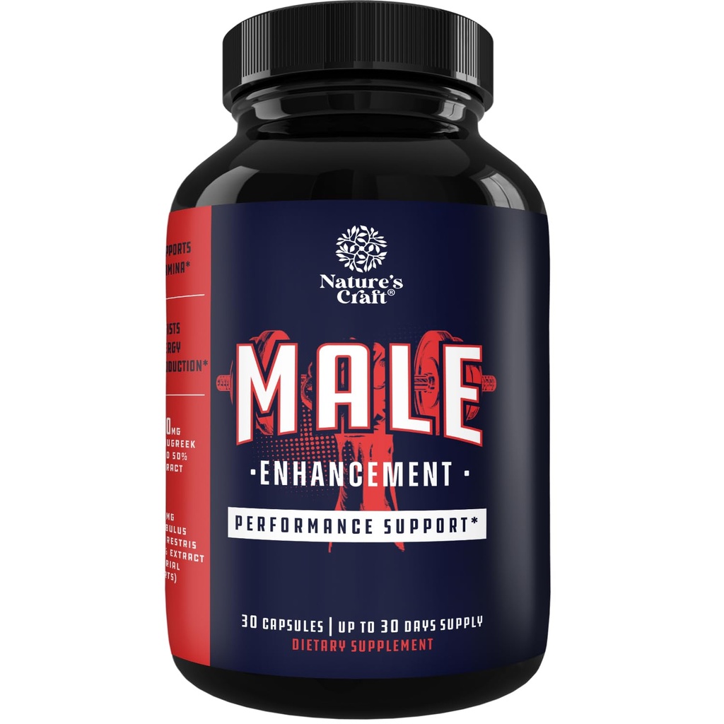 Natural Halal Mężczyzna Enhancement Supplement for Ingress Energy and Drive with Pure Maca Root Fenugreek Extract and Tongkat Ali Powder Best Stamina Booster