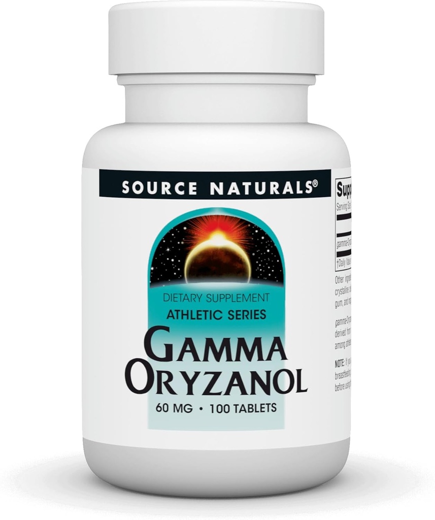 Źródło Naturals Gamma oryzanol 60 mg - suplement diety serii Athletic - 100 tabletek