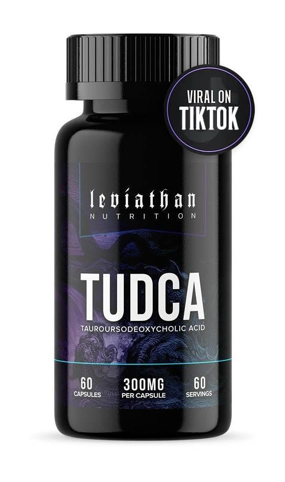 Lewiatan Nutrition TUDCA Bile Salts 300mg - Tudca (Kwas tauroursodeoksycholowy) Suplement 60 Kapsułki