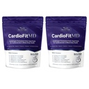 1MD Nutrition CardioFitMD - Wegan Beets Superfood Keto- Heart Health Powder - Suplement tlenku azotu - Beet Root Powder for Healthy Blood Pressure & Circulation - High Fiber Drink - 30 Dni (2- Pack)