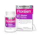 Florajen Women 's Vaginal Probiotic - Gut Health, Vaginal pH Balance, & Zaparcia Relief - Formuła wielokrotna z Lactobacillus - Lodówka dla potencji - 60 Kapsułki
