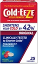 Cold- EEZE Natural Cherry Cynk Lozenges, Homeopatyczne zimno Remedy, Zmniejsza czas trwania wspólnego zimna, ból gardła, kaszel, Przekrwienie i post krople do nosa, 25 Count
