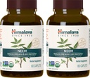 Himalaya Organic Neem Herbal Supplement, dla łagodnego trądzik i klarownej skóry, Oczyszczanie, Ayurvedic, USDA Certified Organic, Non-GMO, Wegan, 600 mg, 60 Caplets na bazie roślin, 2 Pack