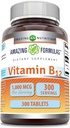Amazing Supplement witaminy B12 Equipment 124; 1000 Mcg per Serving Equipment 124; Tablets Evidence 124; Non-GMO Equipment 124; Gluten- Free Equipment 124; Made in USA (1 Pack, 300 Count)
