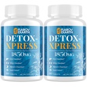 Canna Cleanse, Detox oczyszczający wątrobę i naprawa Tabletki do żucia, Suplement do cieśni mleka, Detox szybko działającego ciała dla kobiet i mężczyzn, Toxin Flush dla wątroby, Nerki, Trawienie i Metabolizm, 120 Tabletki