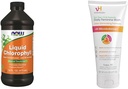 Teraz suplementy, Chlorofil płynny, Super skoncentrowany, Deodorizer wewnętrzny *, Boost Energy & vH Essentials, Ph Balanced Codzienne mycie kobiecej, Oil Tea Tree & Prebiotic, 6, Fl Oz, (Opakowanie 1)
