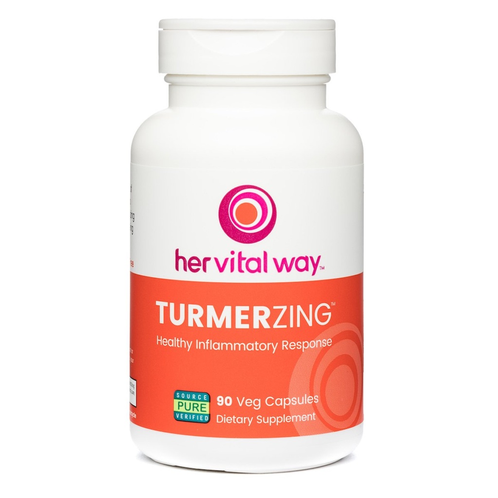 TurmerZing C- 14 Tested Turmeric i Ginger dla zdrowej odpowiedzi zapalnej, 95% Curcumin 5% Gingerols