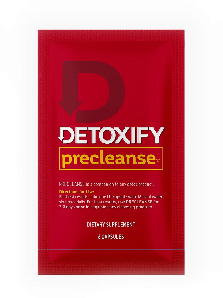 Detoxify Pre Cleanse One Day Detox Kapsułki z mlekiem Thistle i Dandelion - Total Body Cleanse dla kobiet i mężczyzn