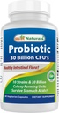 Najlepsze Naturals Probiotic 10 Szczepy & 30 Miliard CFU Instinal Flora, 60 Kapsułki wegetariańskie (60 Hrabia (Pack of 1))