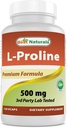 Najlepsza naturals L- proline Amino Acid Dietary Supplement 500 Mg, 120 Count (817716014456)