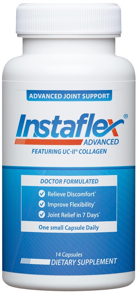 Instaflex Advanced Joint Supplement - Doctor Formated Joint Relief Supplement, z Collagen & 5 Inne Joint Discomfort Fighting Składniki - 14 Count