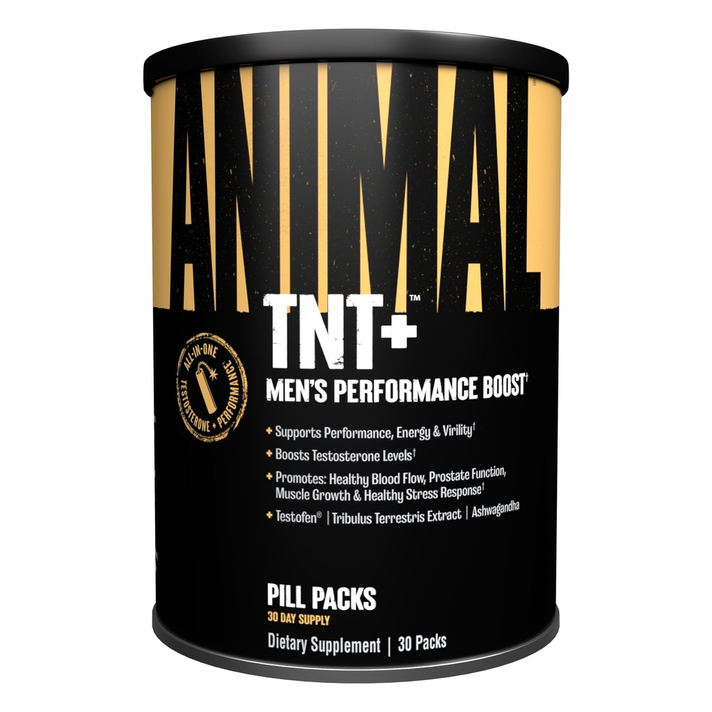 Animal TNT + - Mens Support, Prostate Support, Adaptogen & Wsparcie stresowe, tlenek azotu