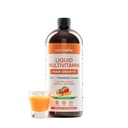 NatureWise Liquid Multivitamin Wzrost włosów dla kobiet i mężczyzn + Tocogaia ® do wzrostu włosów i skóry Elastyczność Wsparcie + Biotin, Witamina D, E, B - Sugar Free Multivitamin, Wegan - 30 fl oz [30 Służenia]
