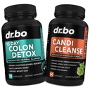 Colon Candi Cleanse Detox Support - Anti Overgrown & 15 Day Intestinal Cleanse Pills & Probiotic - Balance Control & Fast Acting Natural Laxative for Convestions Relief - Bowel Movel Gut Health