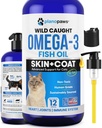 Omega 3 Olej rybny dla kotów - Lepsze niż olej z łososia - Kitten & Cat witaminy i suplementy - Leczenie kotem łupieżu - Liquid Fish Oil for Pets - Wyrzucanie wsparcia - Cat Health Supplies for All Ages