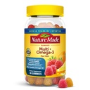 Nature Made Mens Gummies Multivitamin z Omega-3, Mens Gummy Multivitamin dla codziennej pomocy odżywczej, 80 Gummy witaminy i minerały, 40 Day Supply
