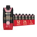 Optimum Nutrition Gold Standard Protein Shake, 24 g Protein, Gotowy do picia białka Drinki, Truskawka, 11 Fl Oz, 12 Count (Pack of 1) (Packaging May Vary)