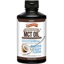 Barlean 's MCT Oil Supplement, Kokosowy zapachowy do kawy Keto, Emulsyfikowany kremowy płynny syrop z 5,400mg Plant- Based MCT' s do wspierania energii, Focus and Wellness, 16 oz