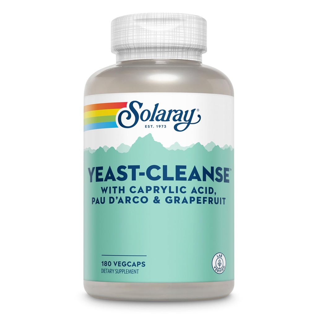 Solaray Yeast- Cleanse -- 180 Kapsułki wegetariańskie