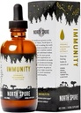North Spore Organic Immunitety Mushroom Tincture (4 oz) 124; 100% Fruiting Body Ekstrakty 124; Chaga, Turcja Tail, Reishi, Maitake, Shiitake Yellow 124; Certified Organic, Vegan, Non-GMO Yellow 124; Adaptogenic, Made in USA