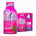 Witamina Energia Mood + Dodatkowa Moc Energy Shot Tropical Berry 4 Pack, 260mg Naturalna kofeina, B- Witaminy, Rhodiola, Rumianek, Mood & Energy Support, Zero cukru, Gluten- Free, Wegan, 1.93 fl oz